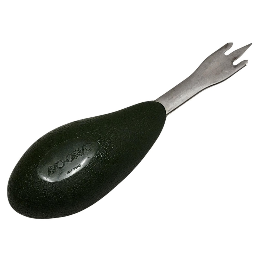 VTG Avo Carvo Avocado Carving Tool Metal Plastic Handle HTF‎ Rare Slicer Gadget